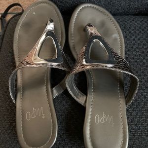 Sandals pewter/silver